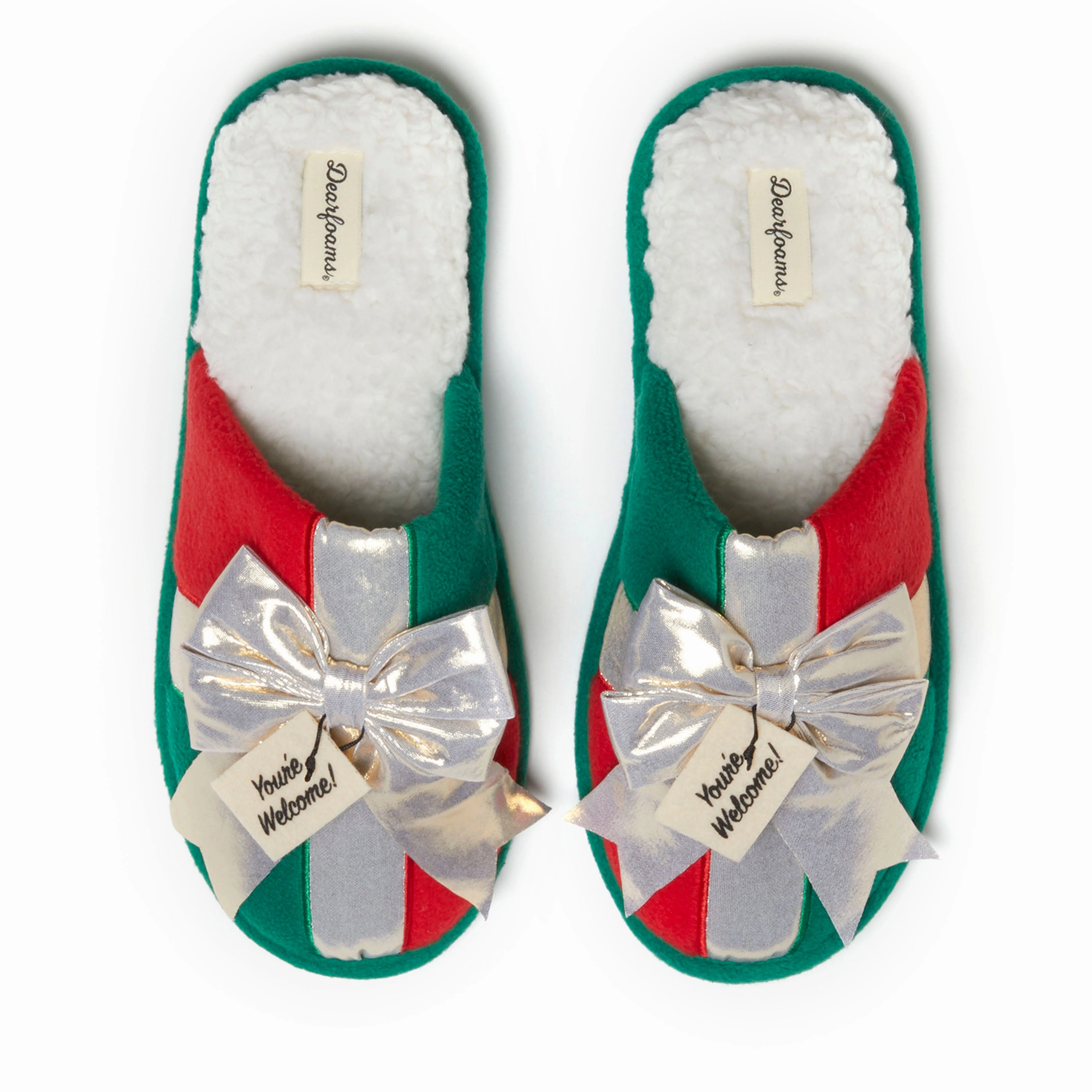 Dearfoams Unisex Novelty Holiday Christmas Scuff Slipper