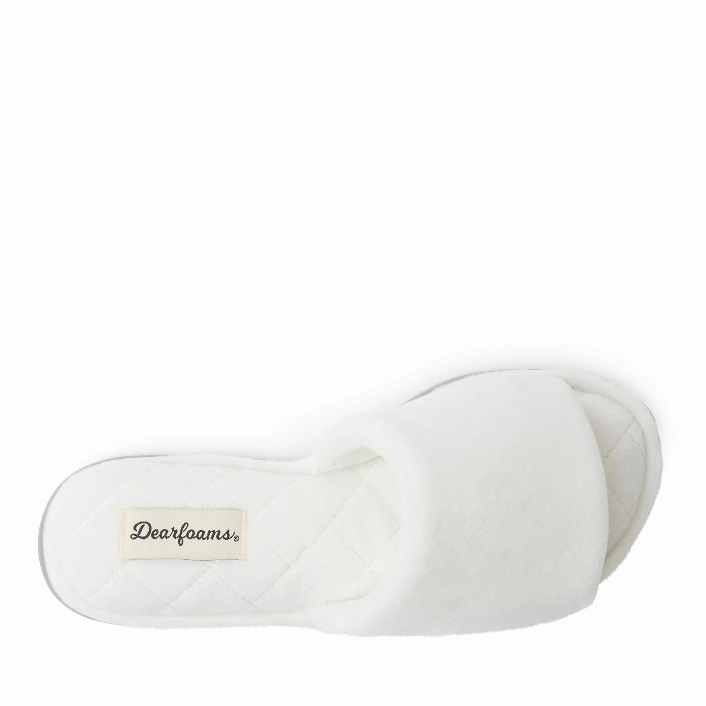 Dearfoams Women's Beatrice Microfiber Velour Slide Slippers