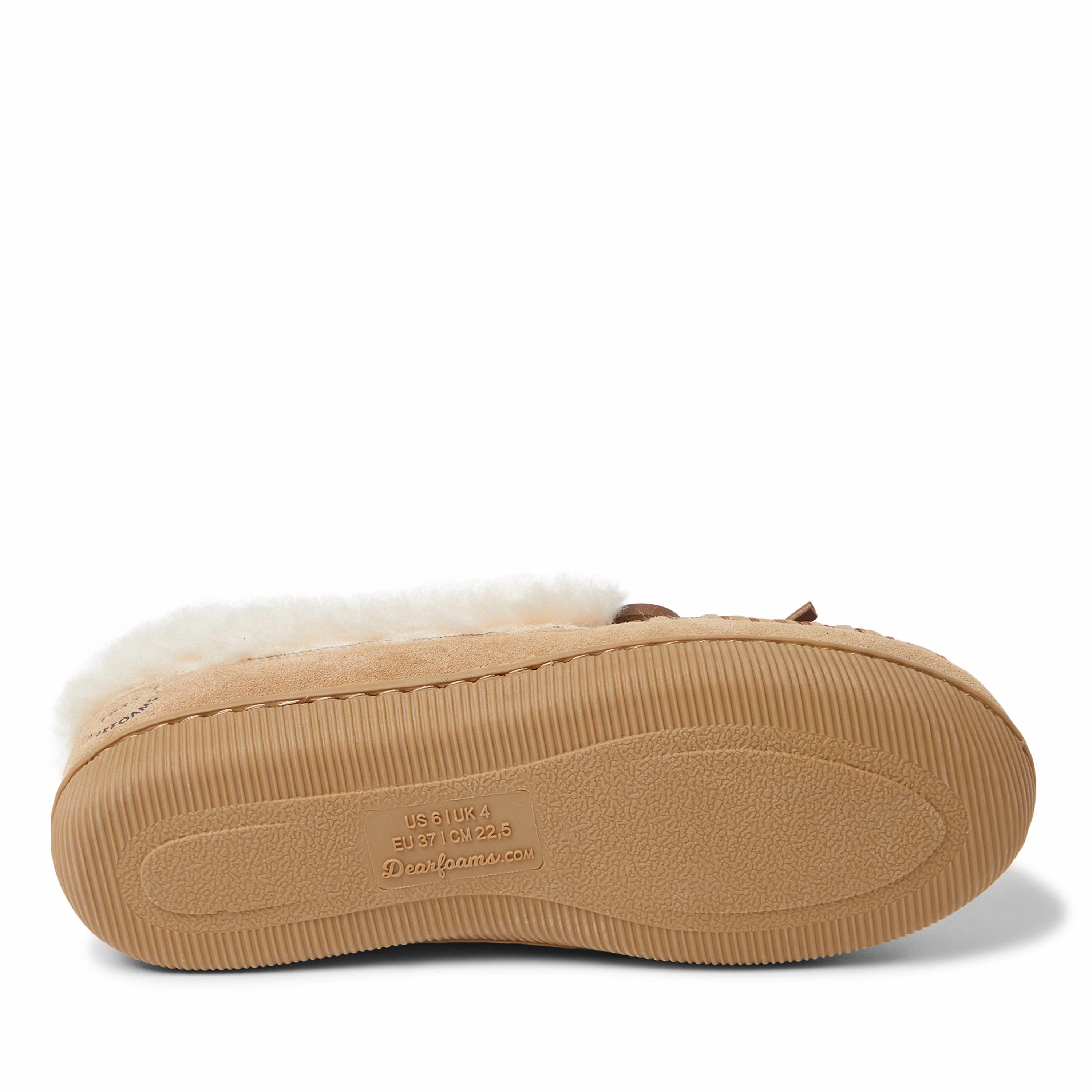 Dearfoams Women's Bethany Genuine Suede Moccasin