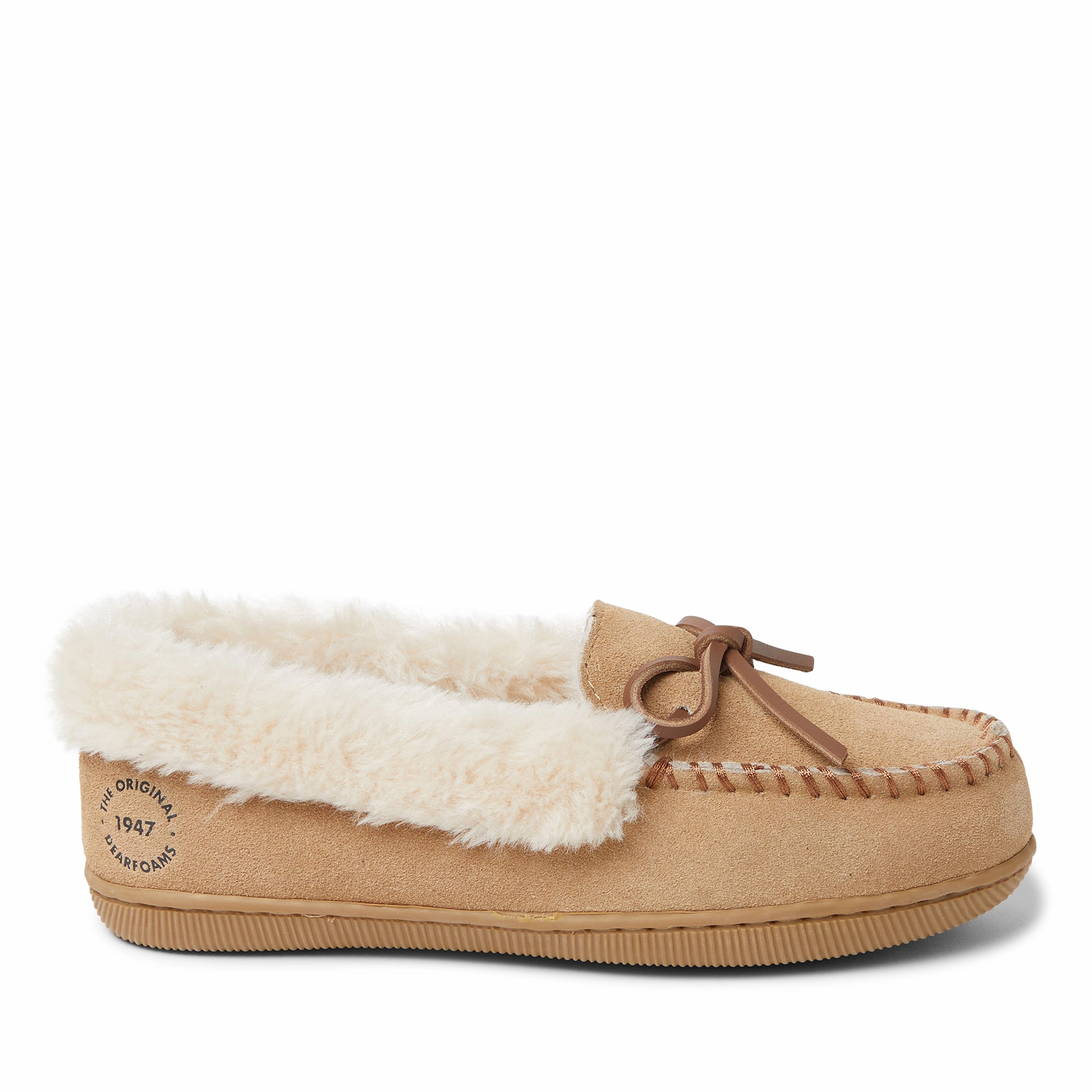 Dearfoams Women's Bethany Genuine Suede Moccasin
