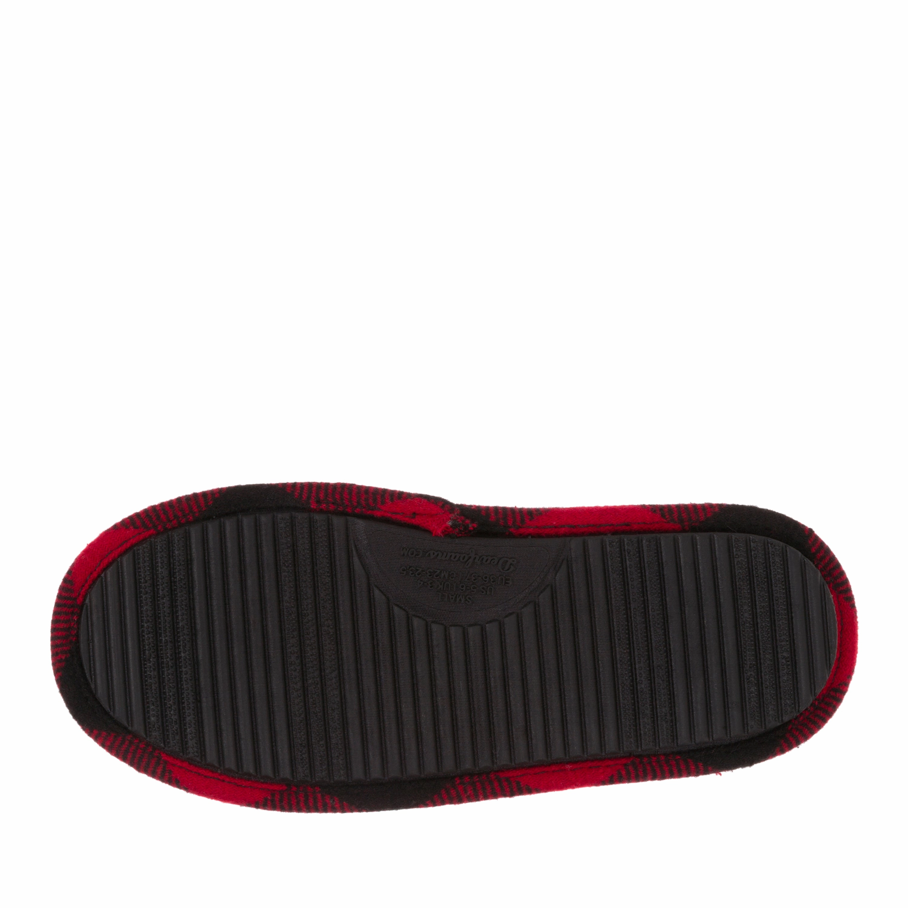 Dearfoams Women's Buffalo Check Mama Bear Clog Slippers