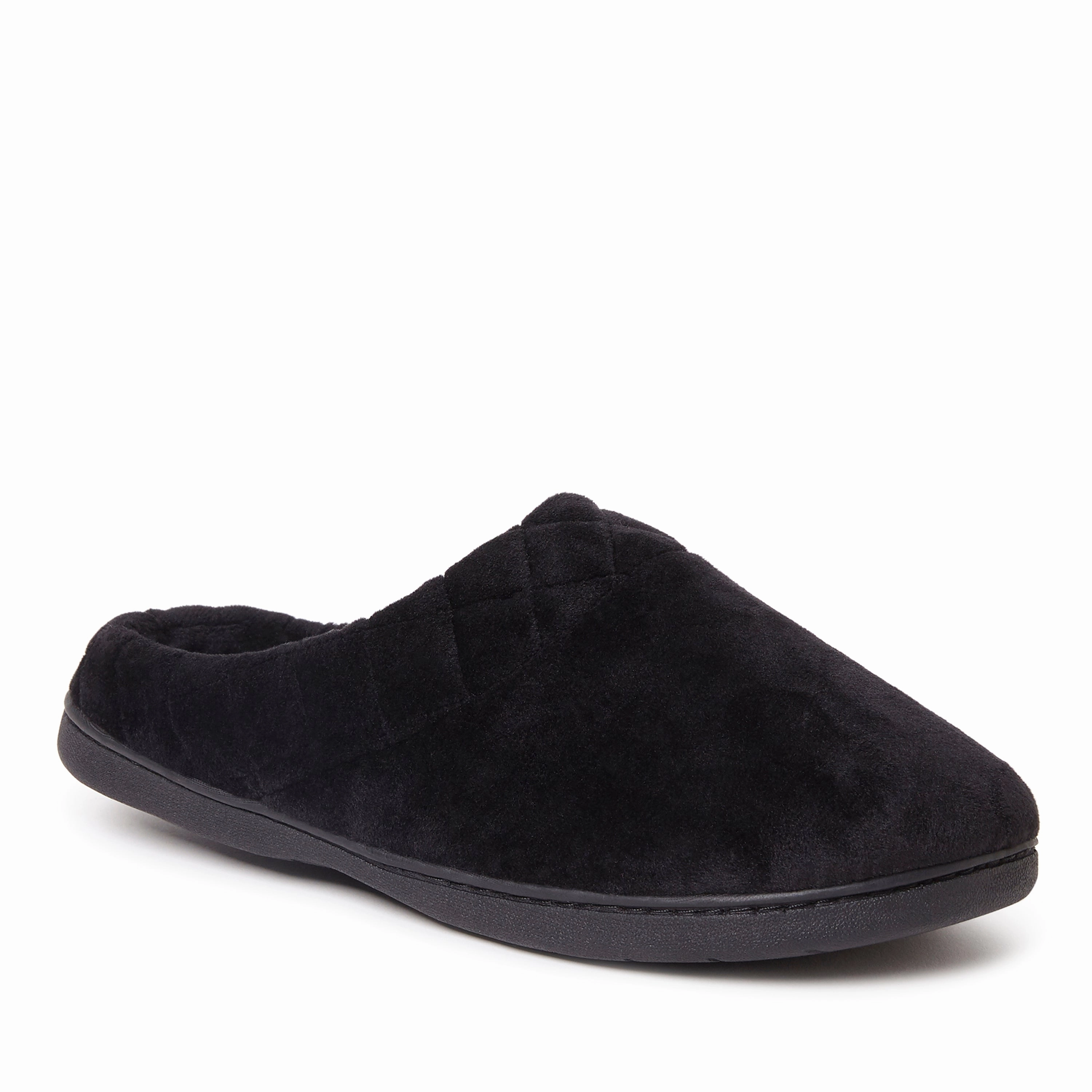 Dearfoams Women's Darcy Quilted Cuff Velour Clog Slipper Cozy Womens Slippers discount