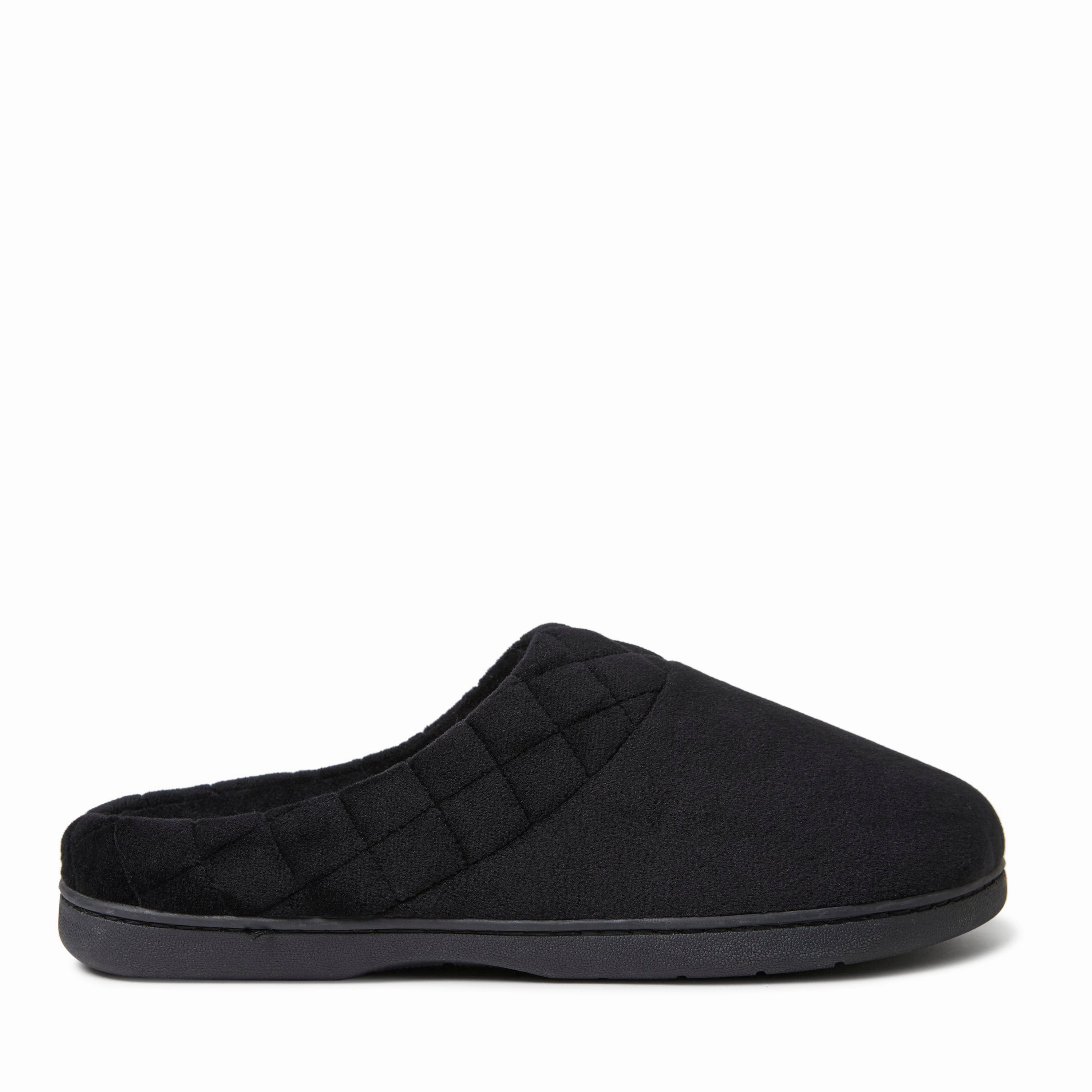 Dearfoams Women's Darcy Quilted Cuff Velour Clog Slipper