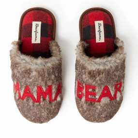 Dearfoams Women's Furry Mama Bear Scuff Cozy Womens Slippers discount