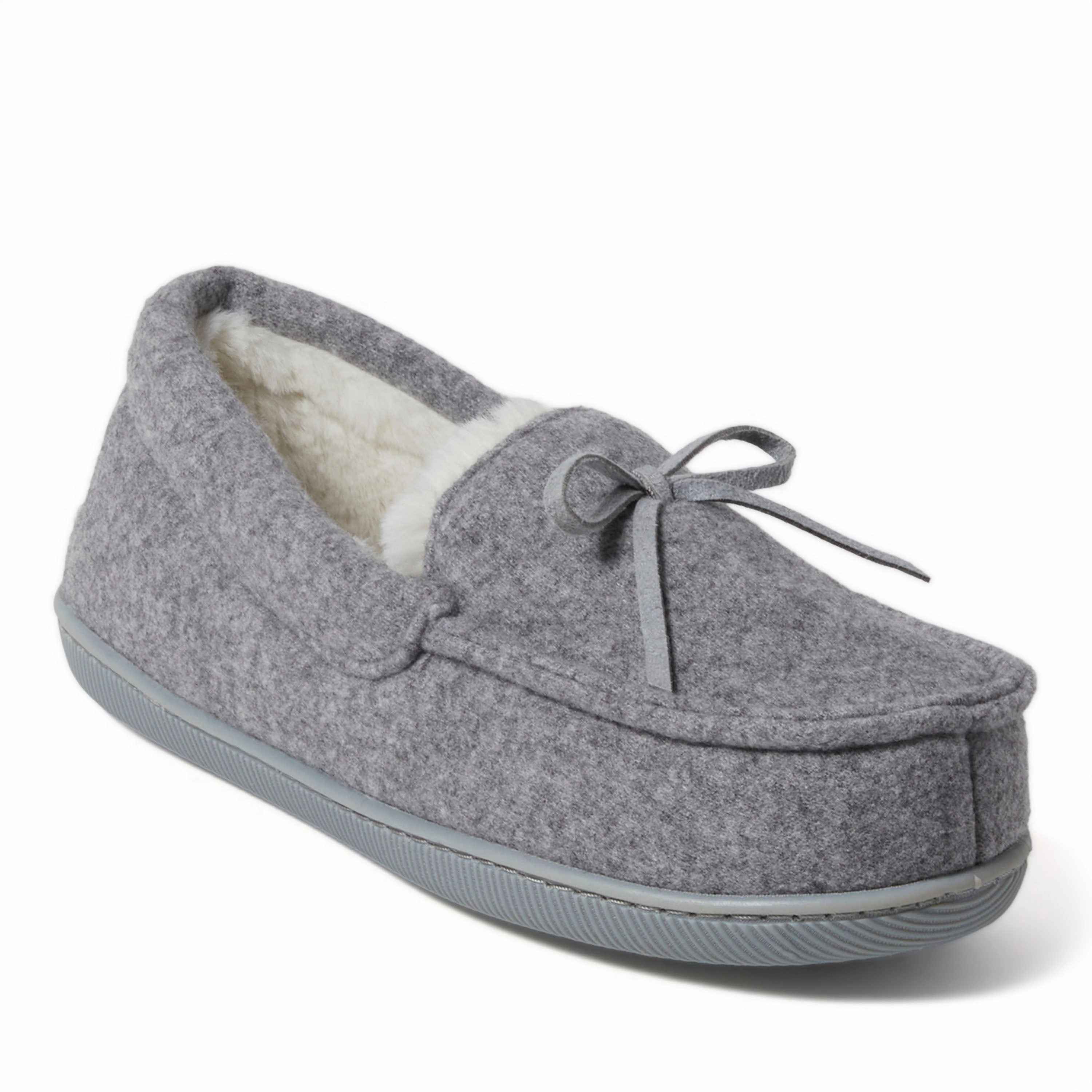 Dearfoams Women's Hayes Soft Knit Moccasin House Shoe Slipper Cozy Womens Slippers discount