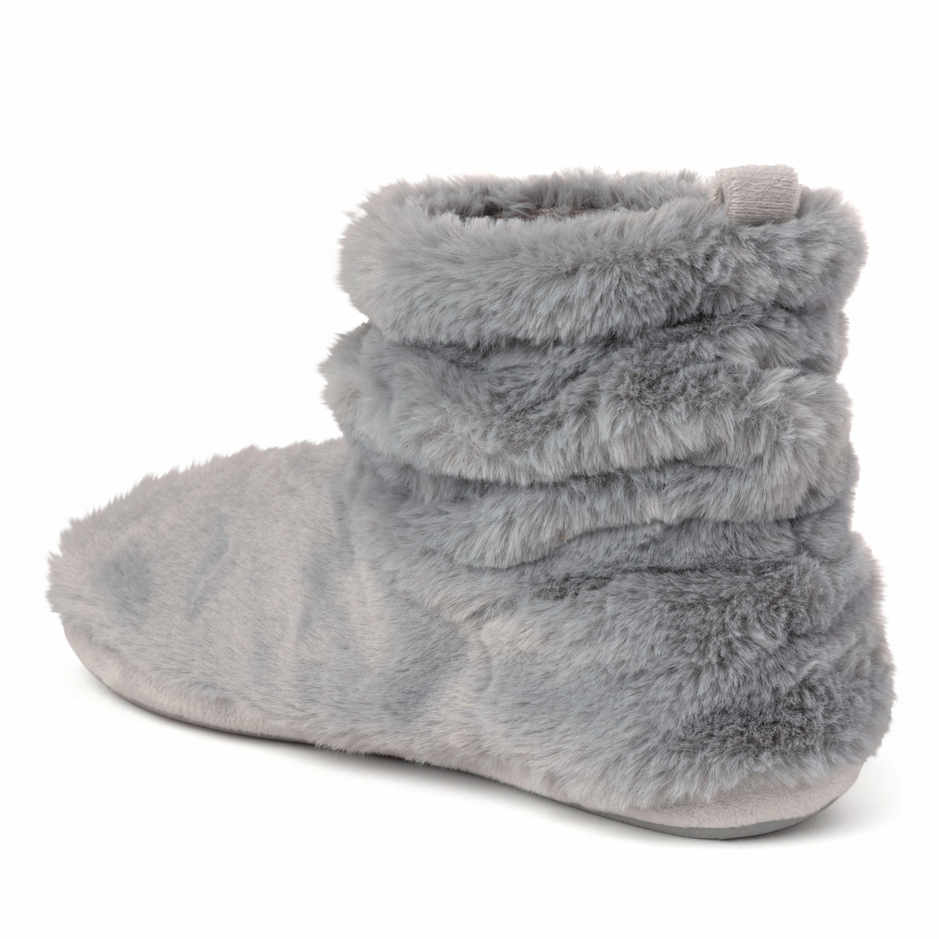 Dearfoams Women's Kimber Furry Bootie Slipper
