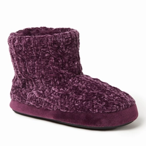 Dearfoams Women's Leah Chenille Cable Bootie Slipper Cozy Womens Slippers discount