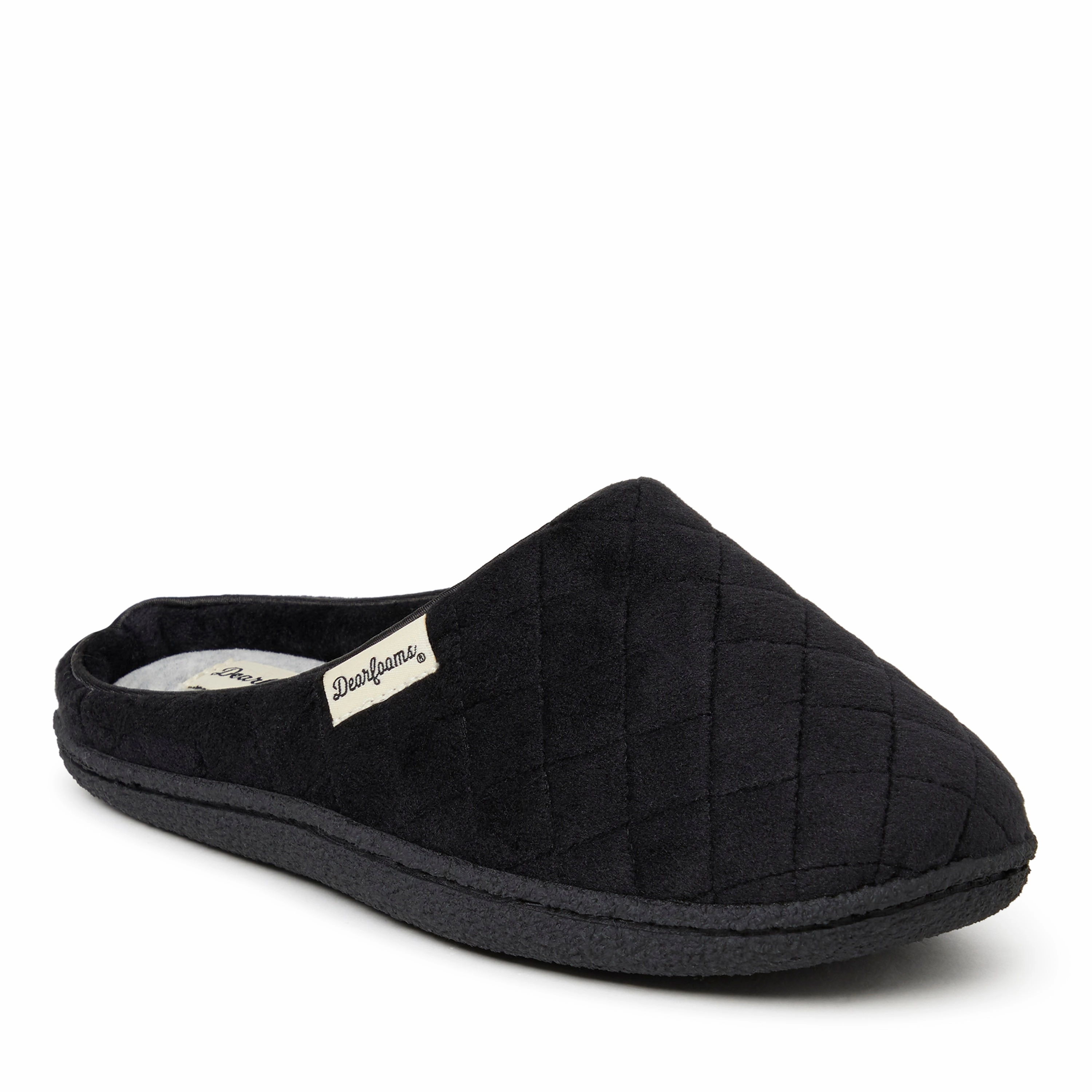 Dearfoams Women's Quilted Velour Clog House Slipper