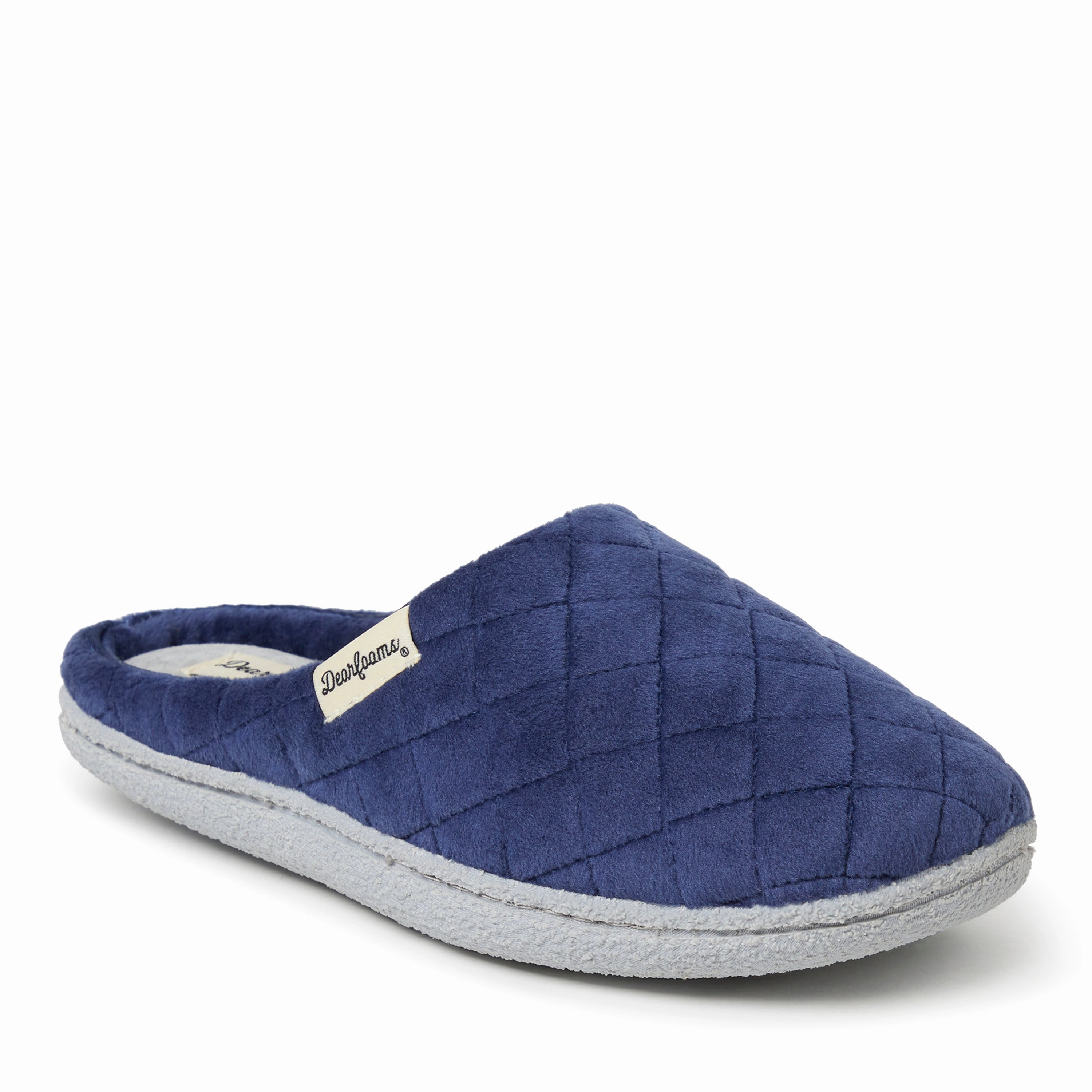 Dearfoams Women's Quilted Velour Clog House Slipper
