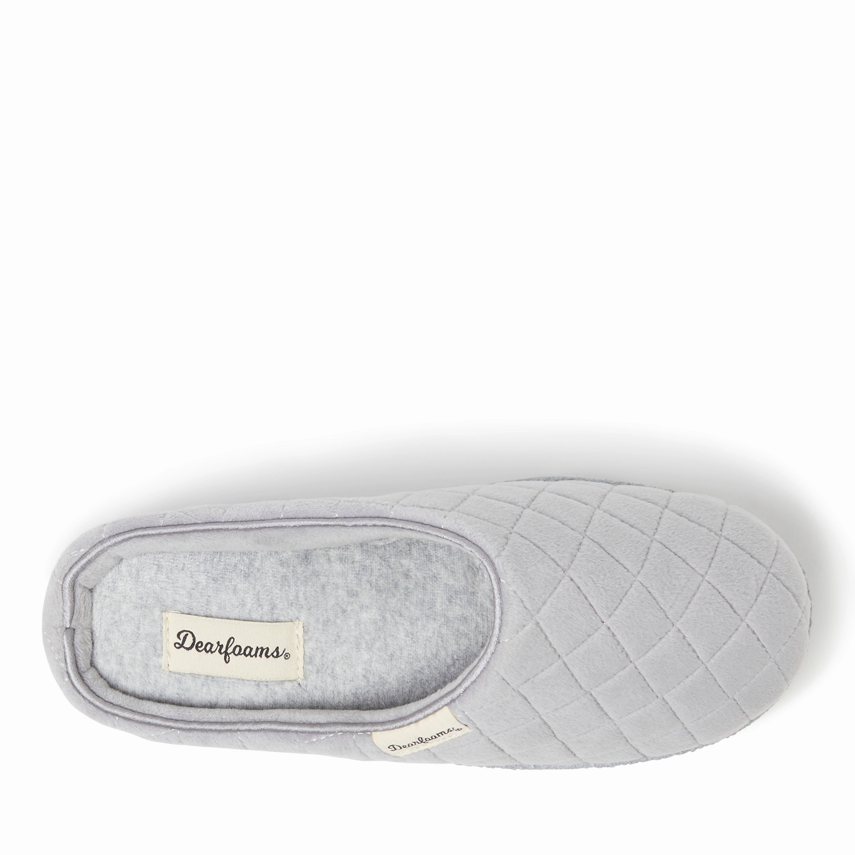 Dearfoams Women's Quilted Velour Clog House Slipper