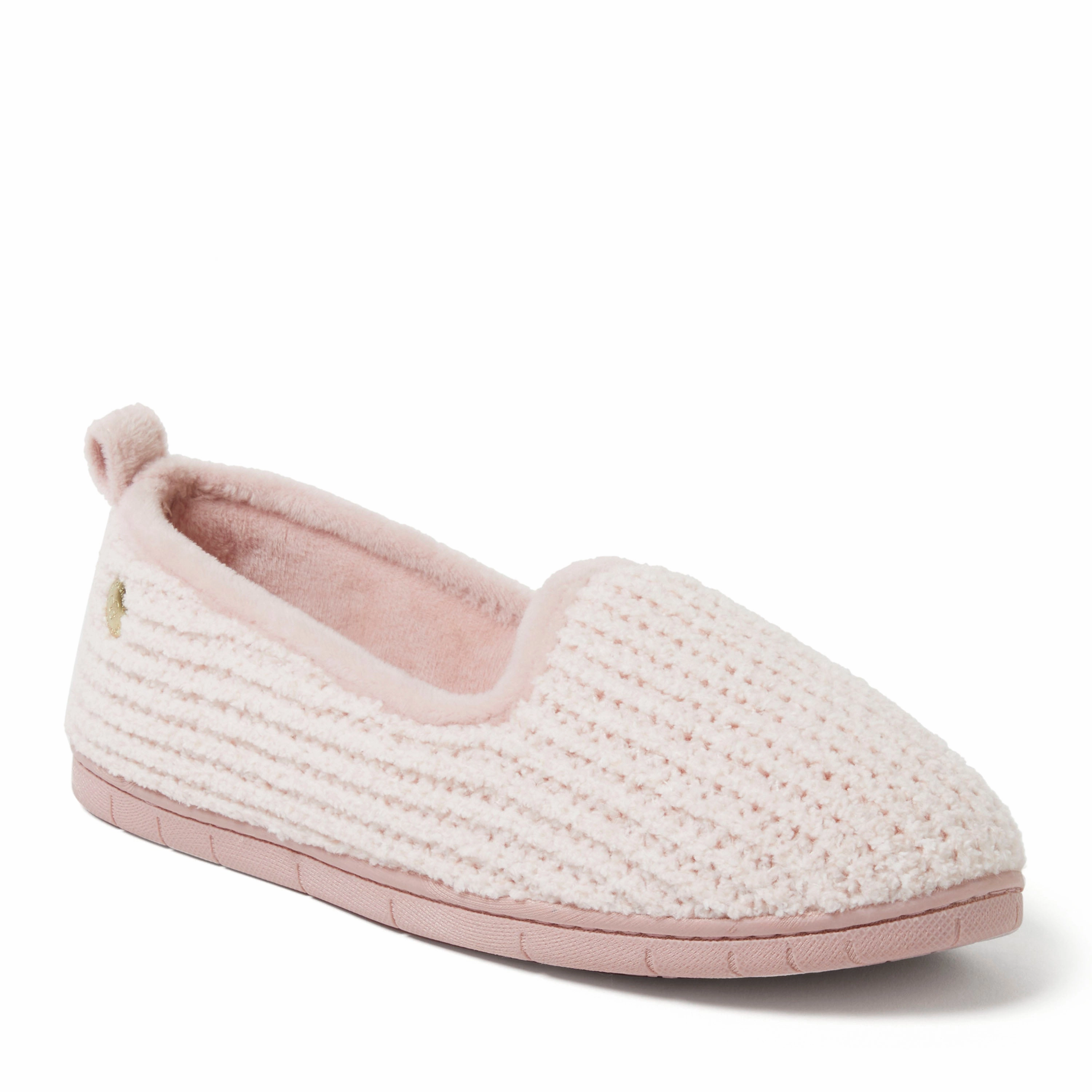 Dearfoams Women's Rachel Marled Chenille Closed Back Slipper