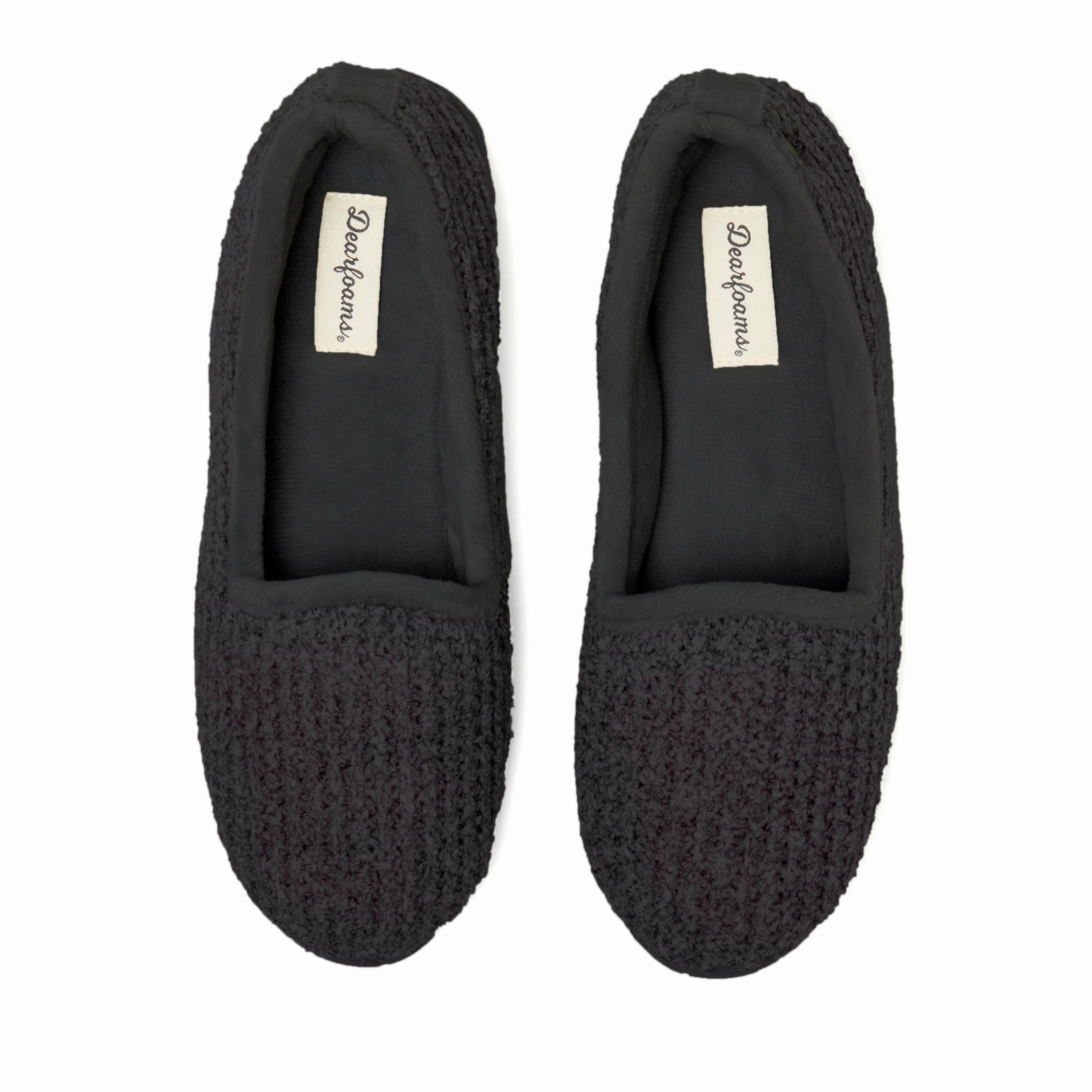 Dearfoams Women's Rachel Marled Chenille Closed Back Slipper