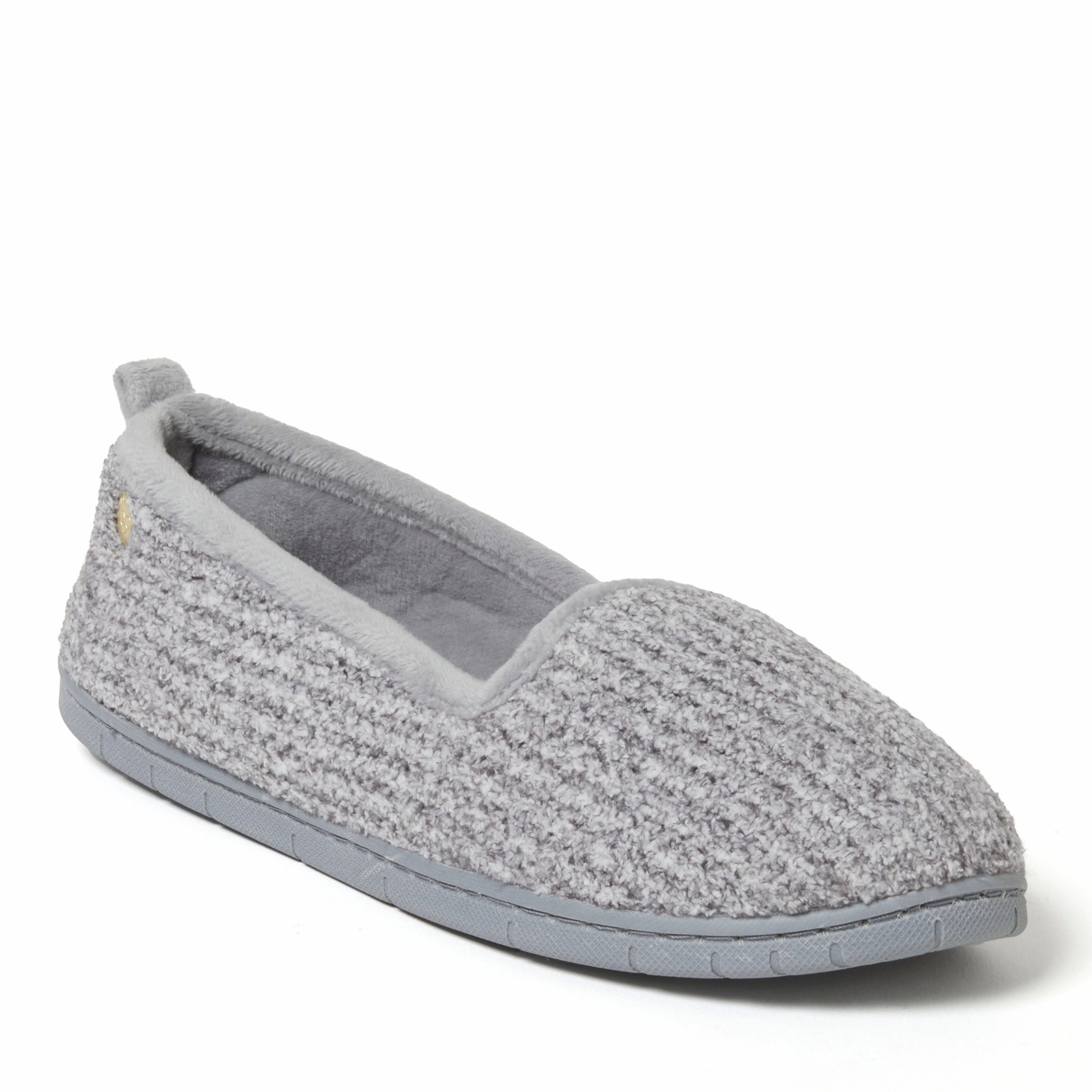 Dearfoams Women's Rachel Marled Chenille Closed Back Slipper