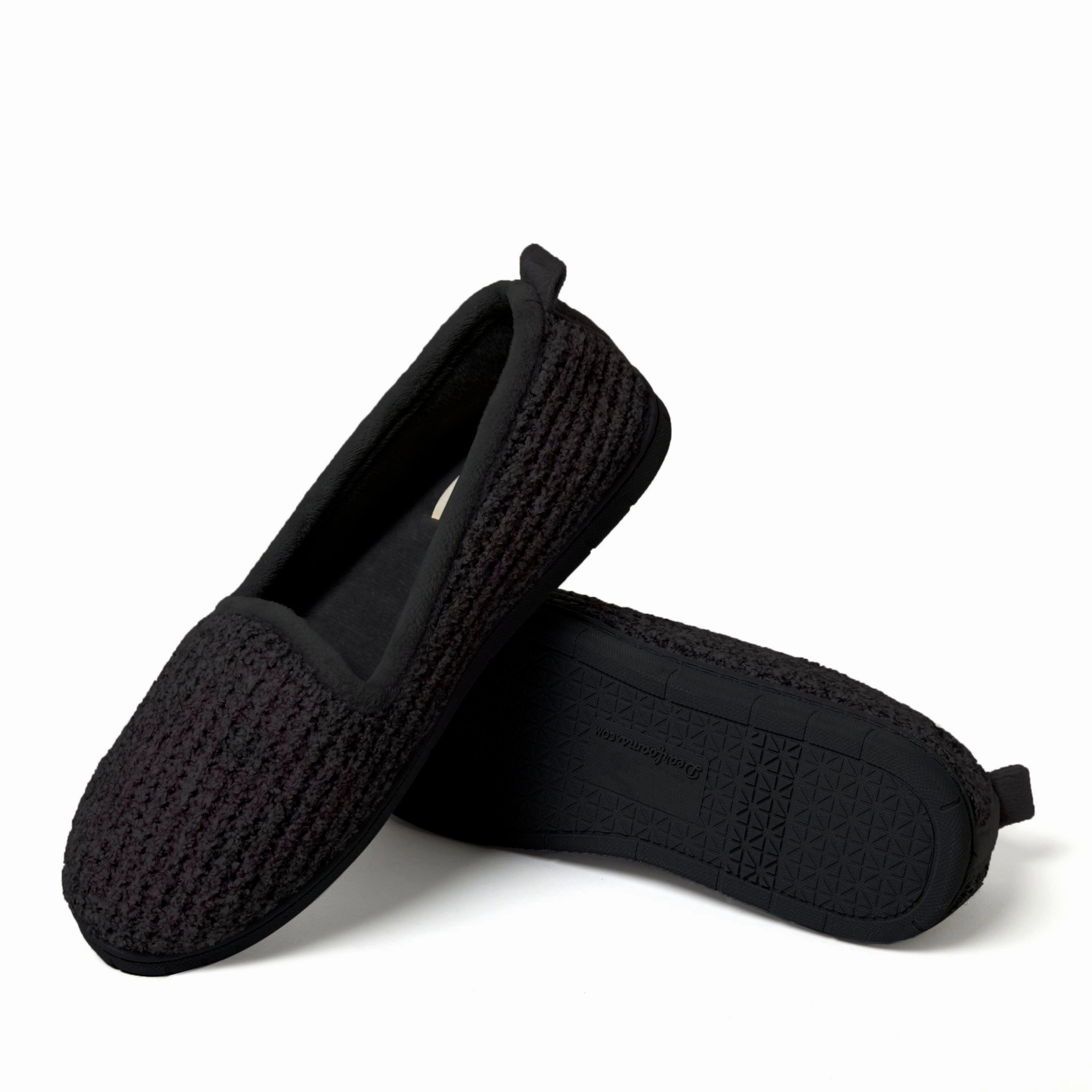 Dearfoams Women's Rachel Marled Chenille Closed Back Slipper
