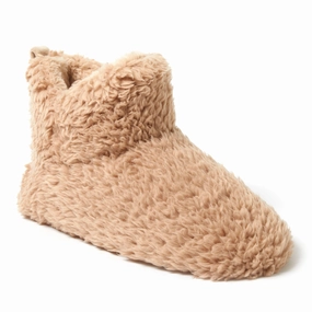 Dearfoams Womens Chelsea Shaggy Pile Bootie Slippers Cozy Womens Slippers discount