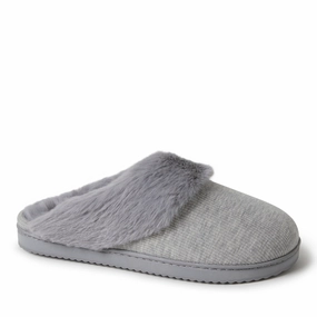 Dearfoams Womens Dahlia Rib Knit Scuff Cozy Womens Slippers discount