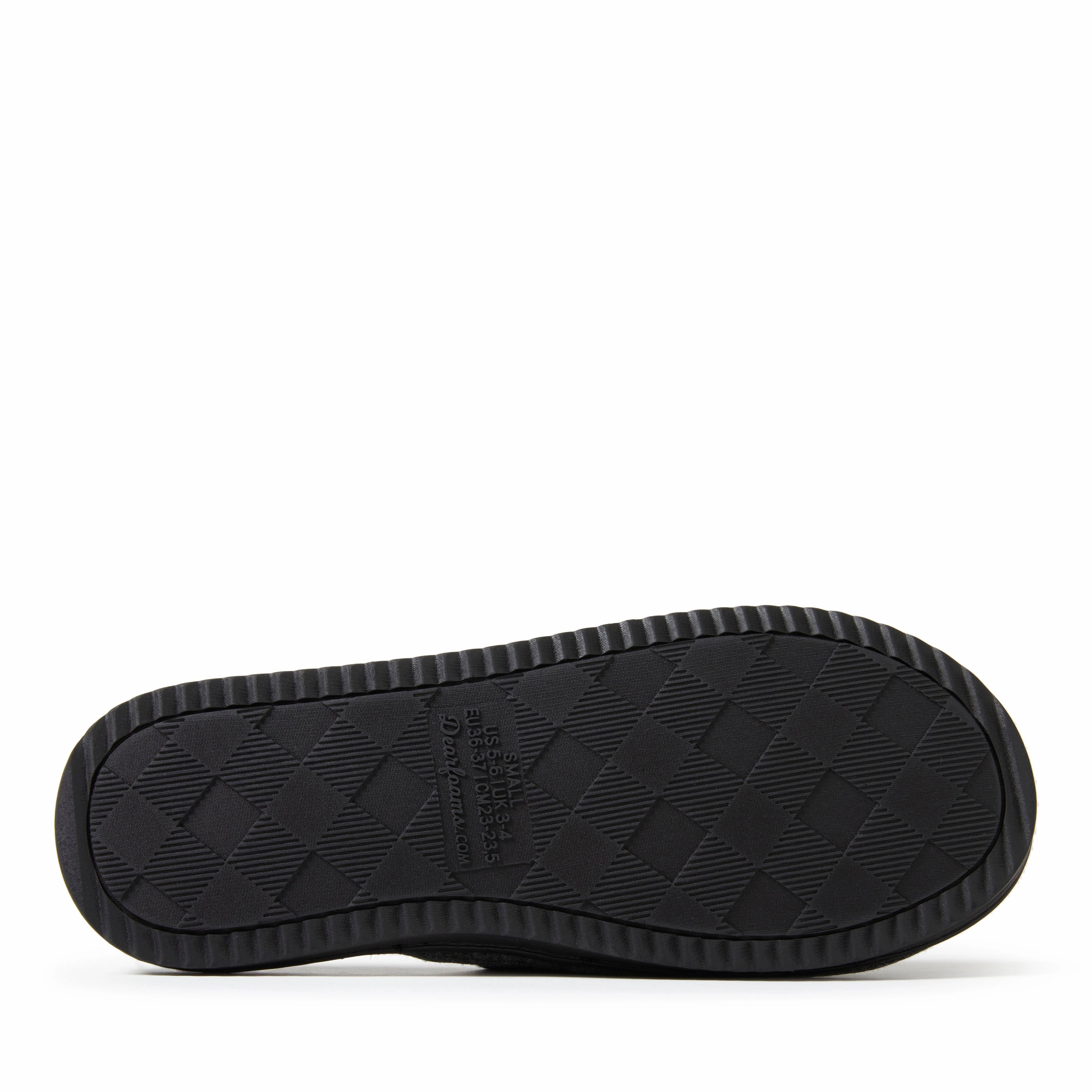 Dearfoams Womens Demi Rib Knit Slide