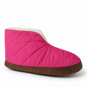 Dearfoams Womens Haven Warm Up Nylon Bootie Cozy Womens Slippers discount
