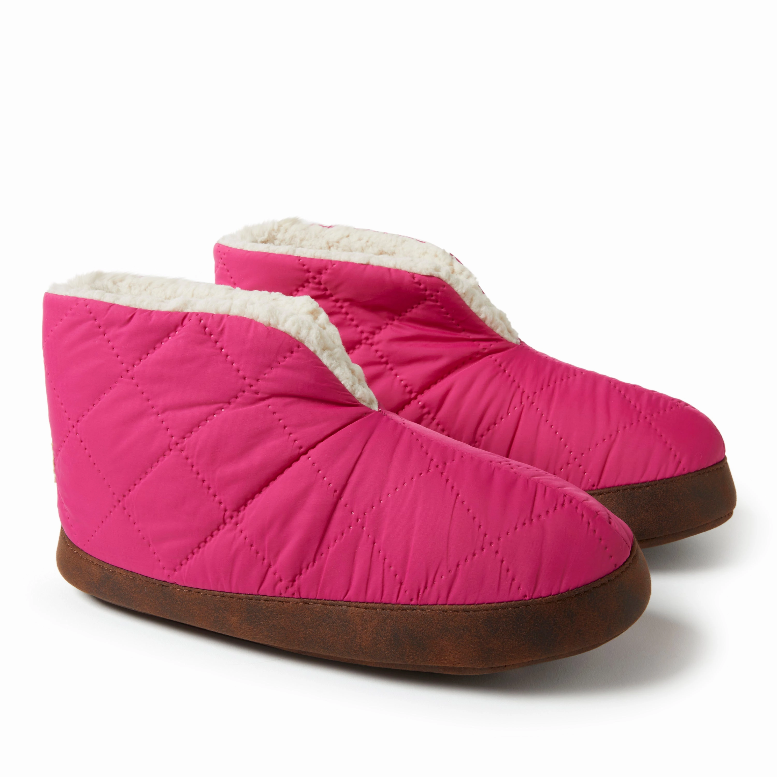 Dearfoams Womens Haven Warm Up Nylon Bootie