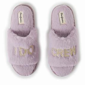 Dearfoams Womens Lane Bridal Slide Slippers Cozy Womens Slippers discount