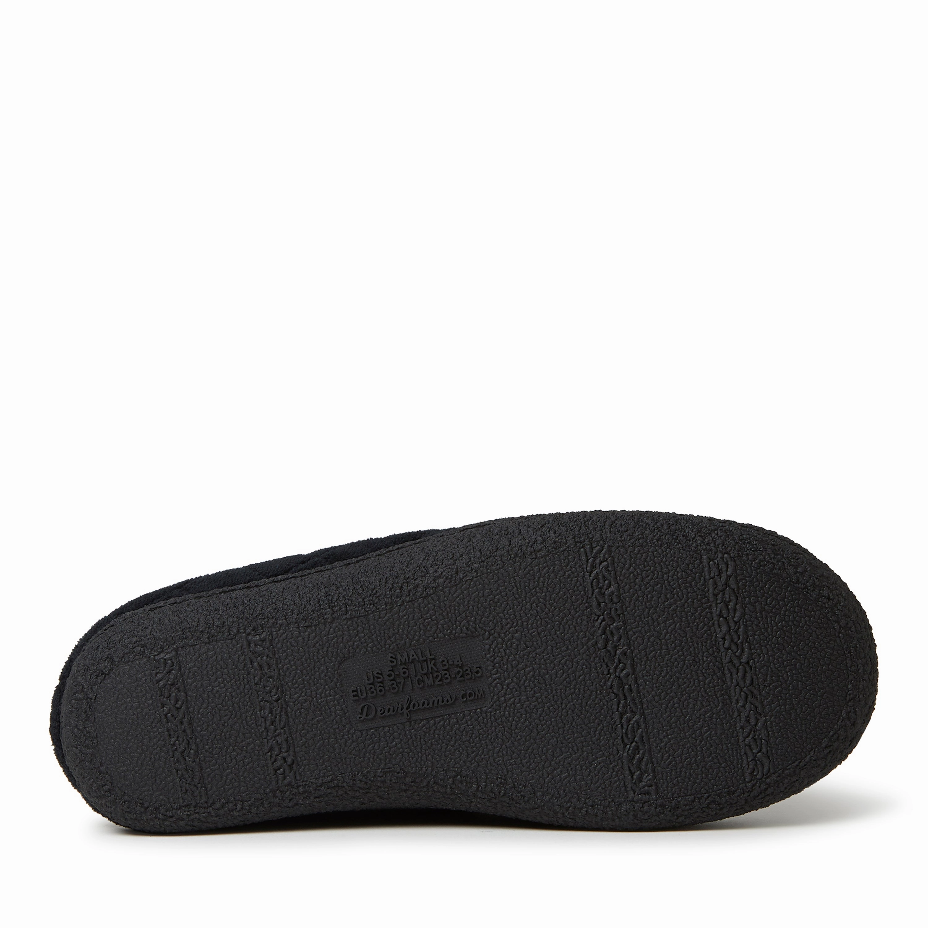 Dearfoams Womens Leslie Quilted Microfiber Terry Memory Foam Clog Slipper