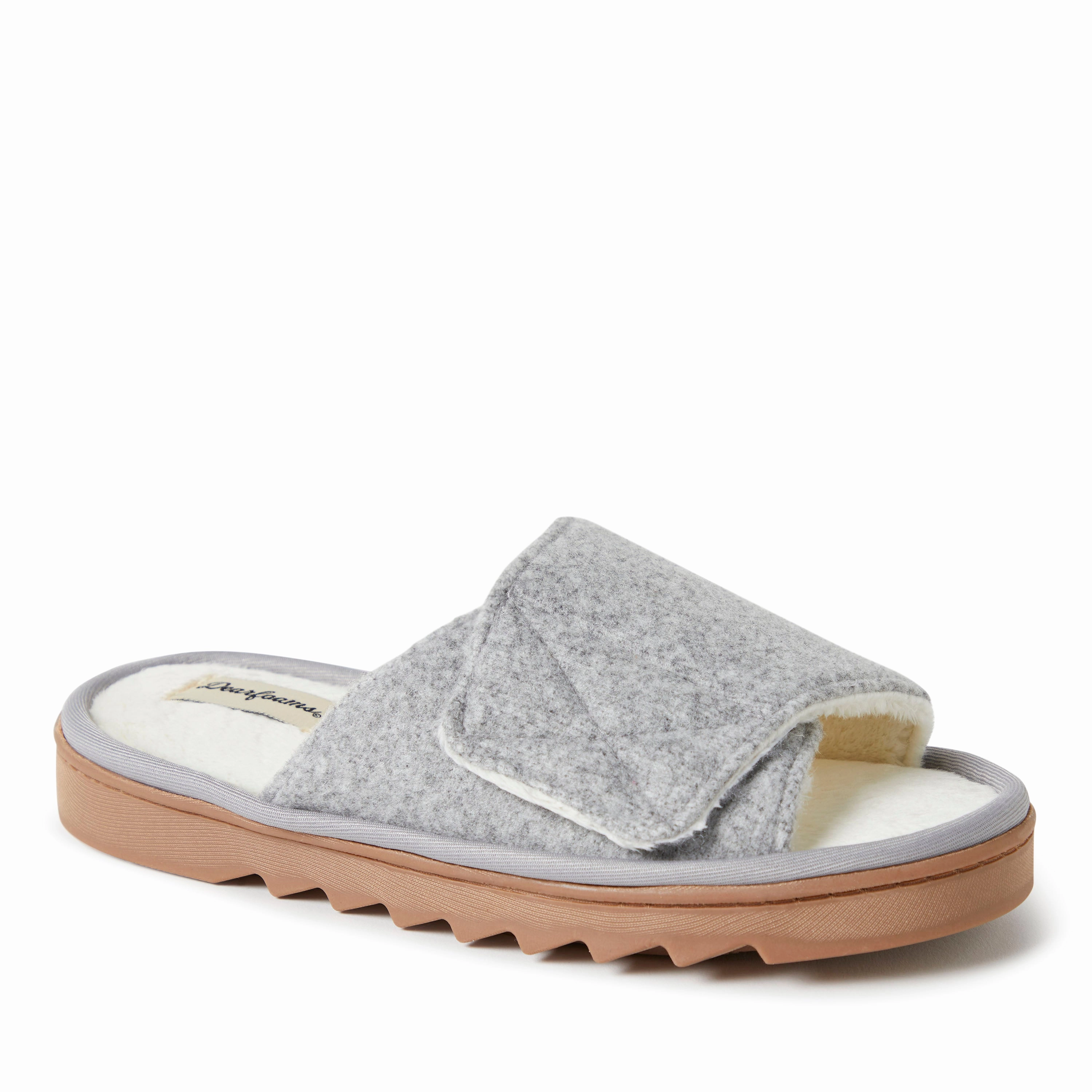 Dearfoams Womens Norma Wool Slide