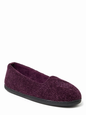 Dearfoams Womens Rebecca Chenille Closed Back Cozy Womens Slippers discount
