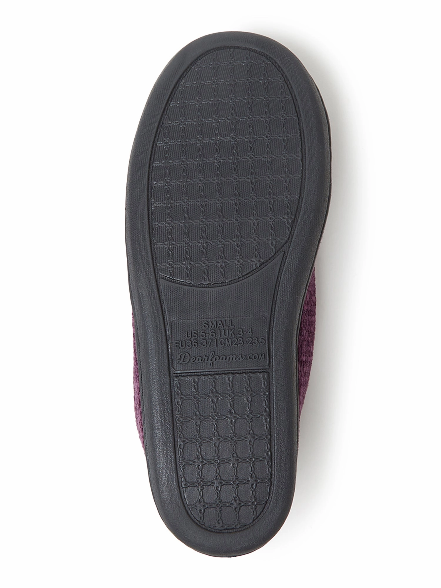 Dearfoams Womens Rebecca Chenille Closed Back