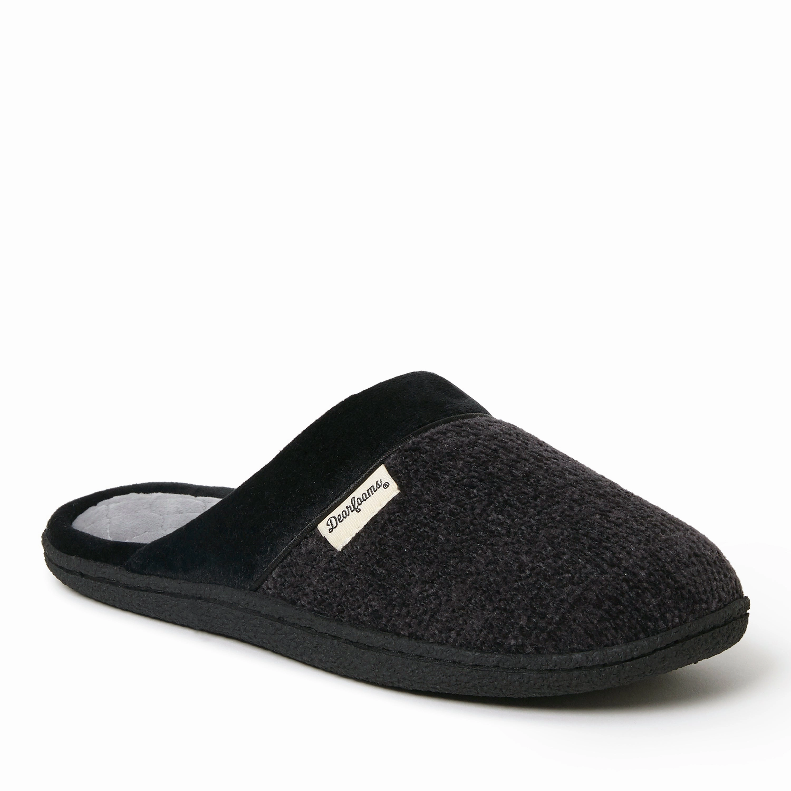 Dearfoams Womens Samantha Chenille Scuff with Quilted So Cozy Womens Slippers discount