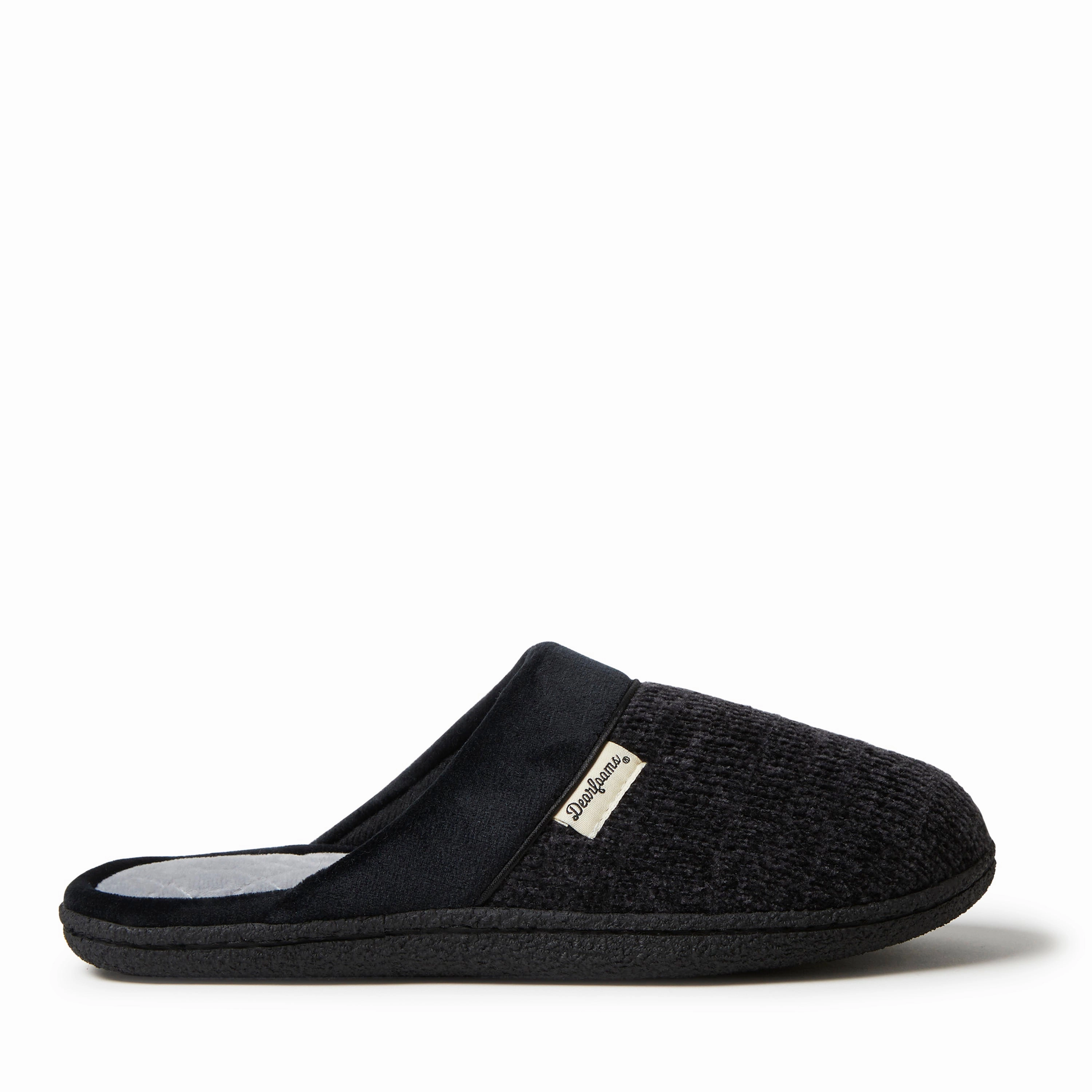 Dearfoams Womens Samantha Chenille Scuff with Quilted So