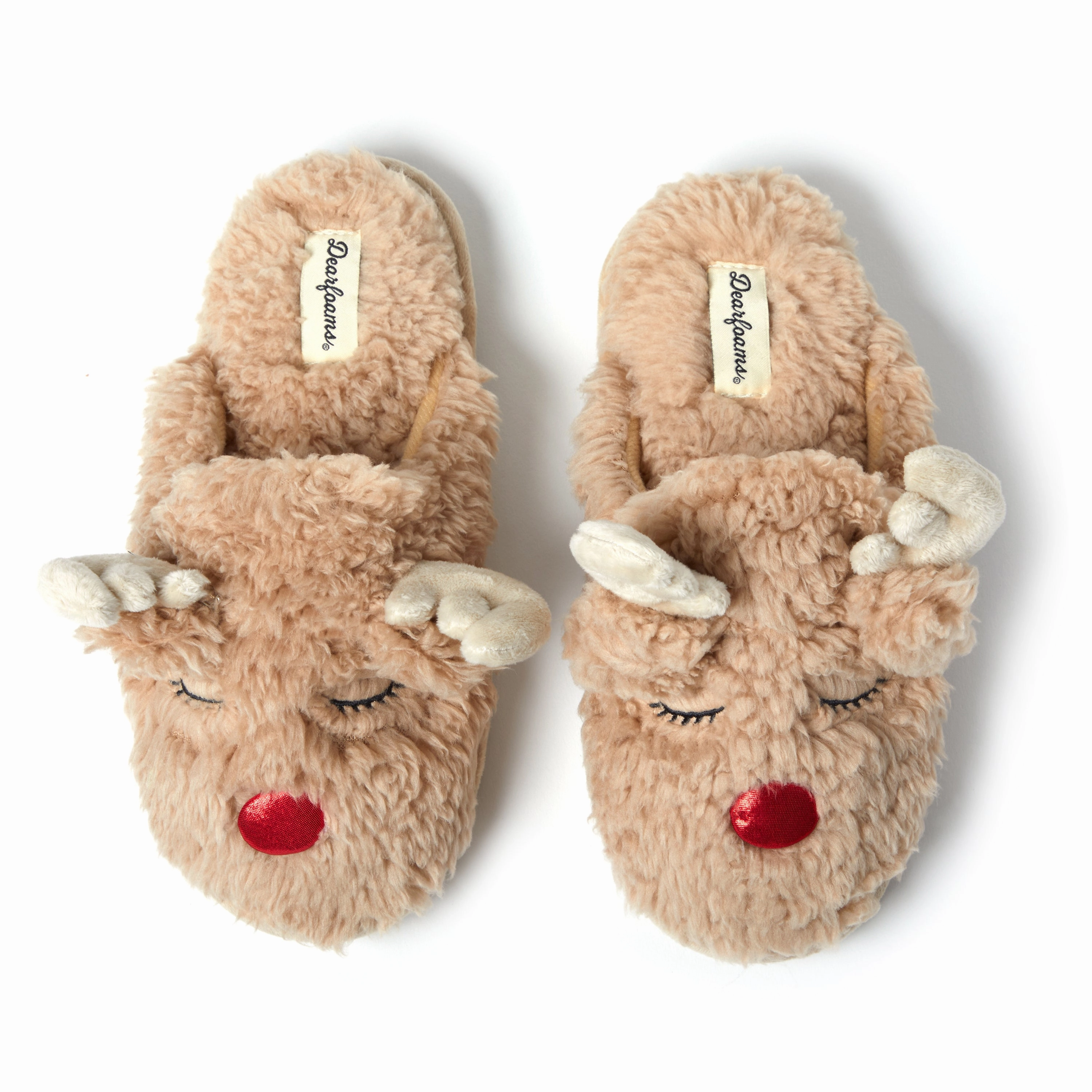 Dearfoams Womens Shay Scuff with Applique Cozy Womens Slippers discount