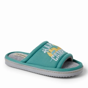 Dearfoams Womens Womens Lennox Sweatshirt Camp Slide Slipper Cozy Womens Slippers discount