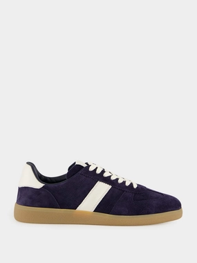 Deep Navy Suede Low-Top Sneakers Promo deal Mens Sneakers