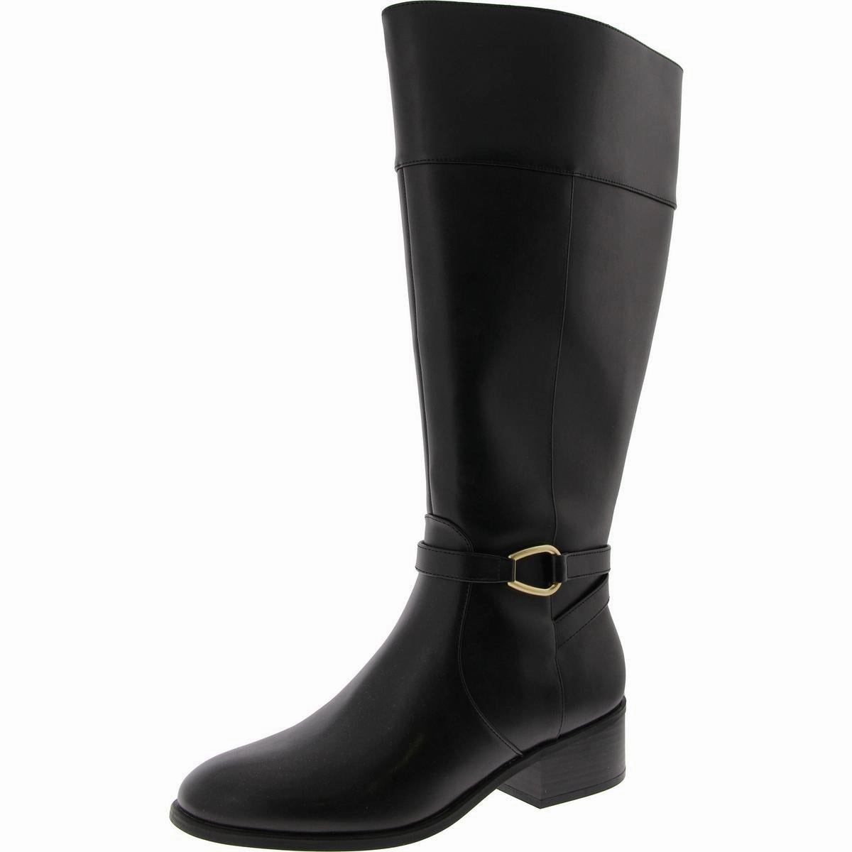 Dennie 3 Womens Faux Leather Wide Calf Knee-High Boots Buy Womens Boots online cheap