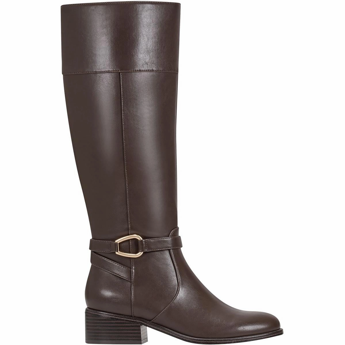 Dennie 3 Womens Faux Leather Wide Calf Knee-High Boots