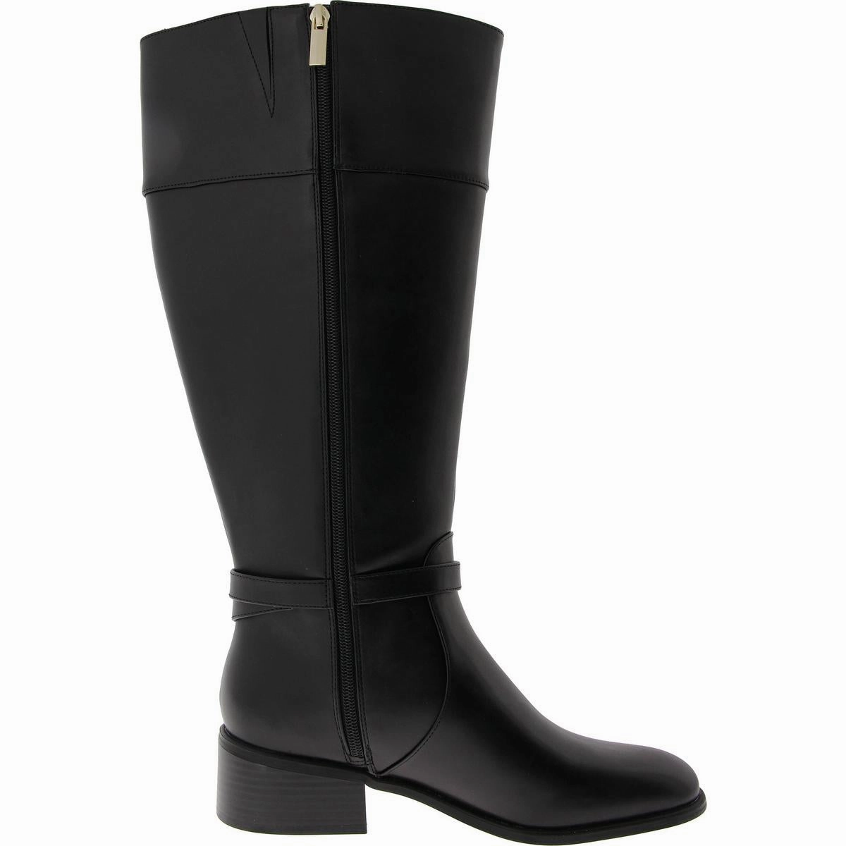 Dennie 3 Womens Faux Leather Wide Calf Knee-High Boots