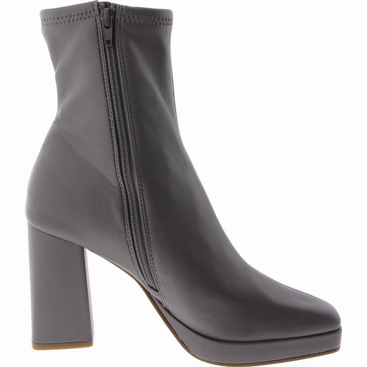 Desiree Womens Faux Leather Plaform Ankle Boots