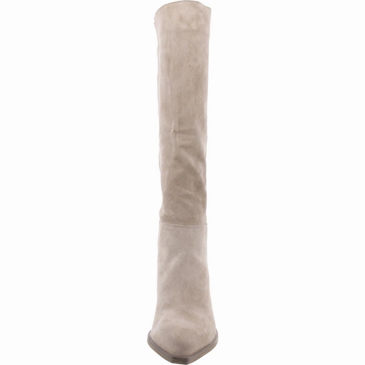 Devina Womens Suede Pull On Knee-High Boots