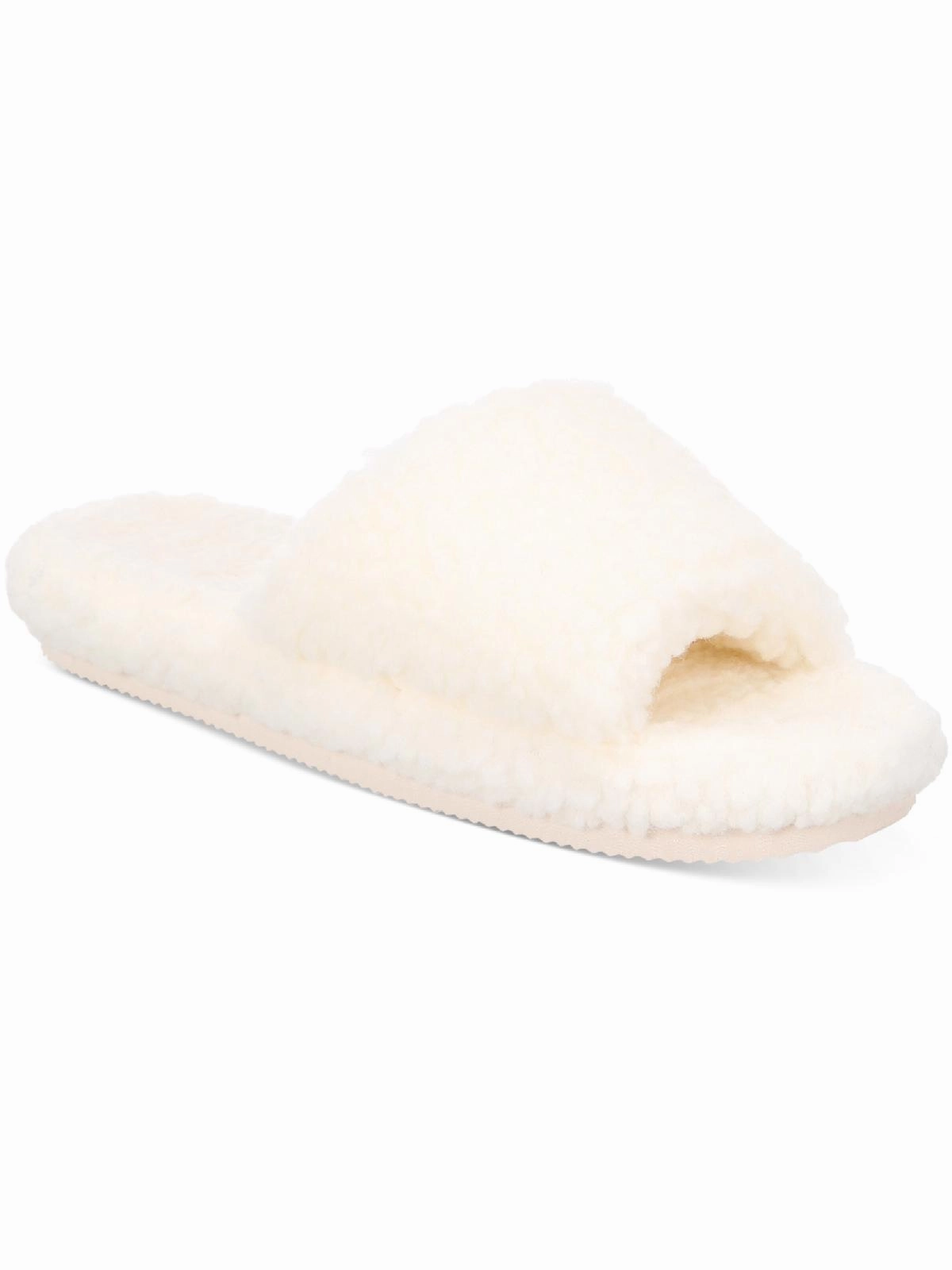 Dinnaa Womens Cozy Faux Fur Slide Slippers