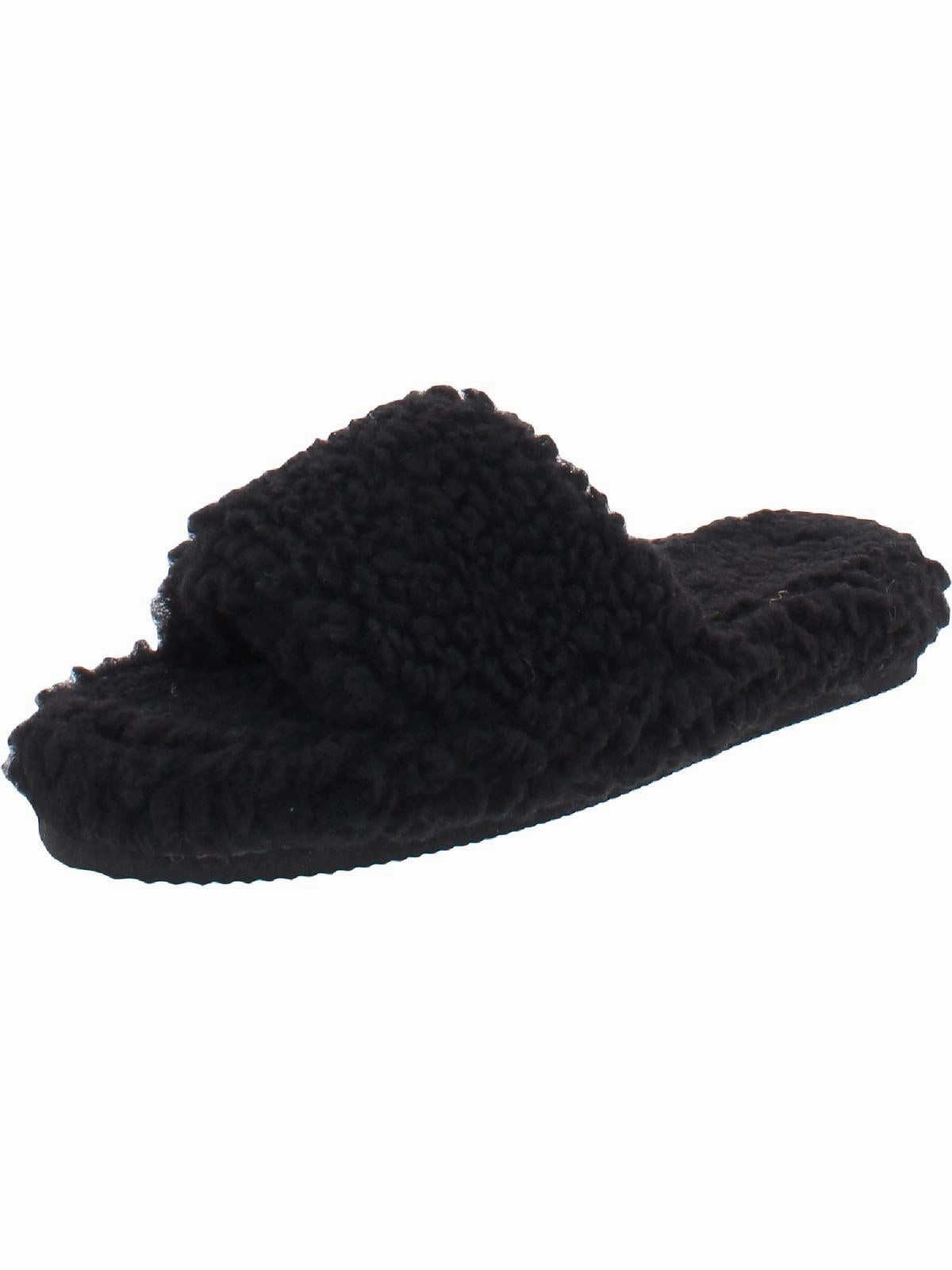 Dinnaa Womens Cozy Faux Fur Slide Slippers
