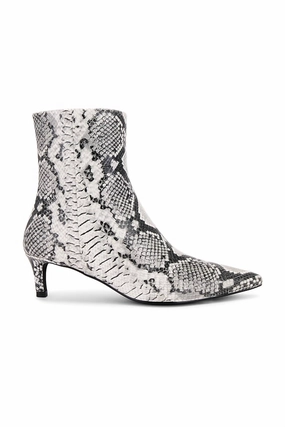 Dinner Date Boot In Black/white Exotic Womens Boot Deals Today