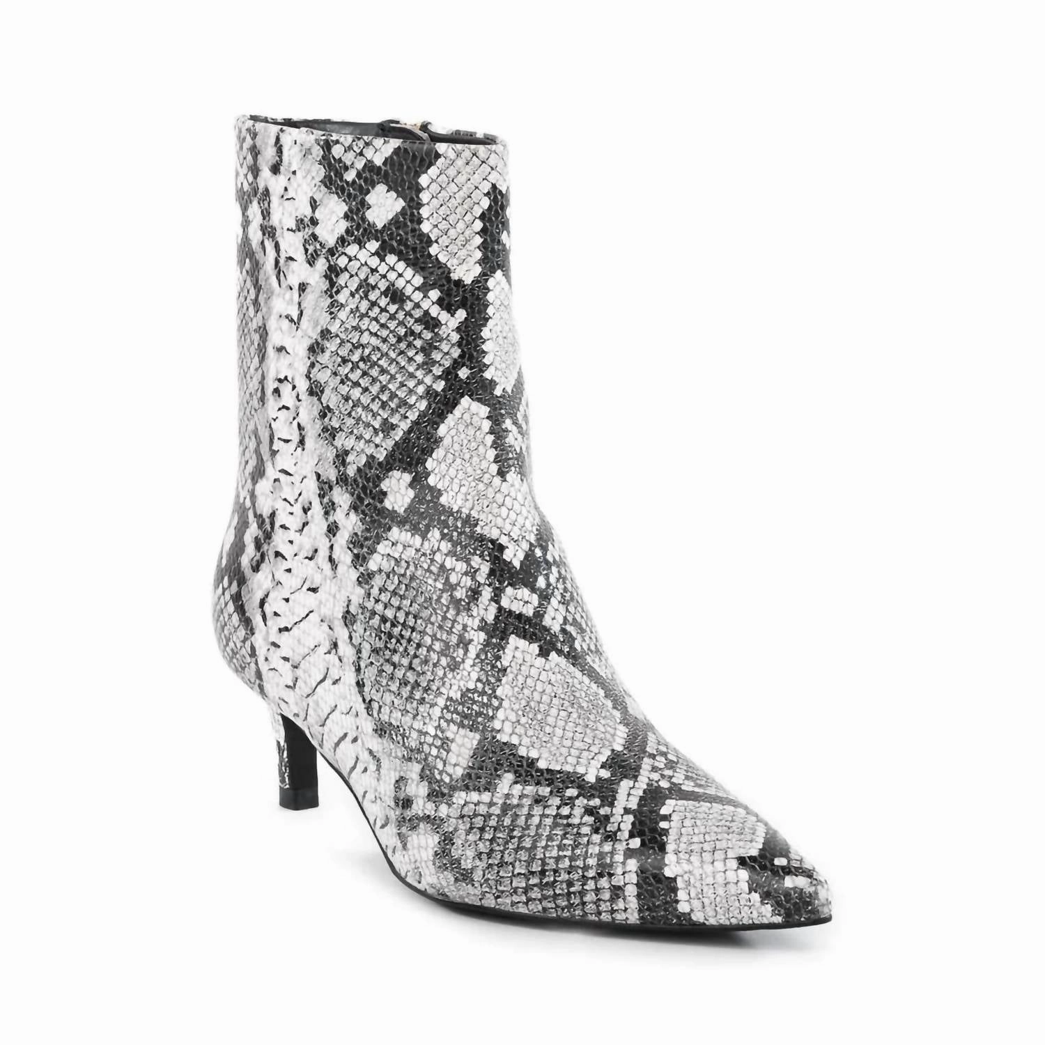Dinner Date Boot In Black/white Exotic