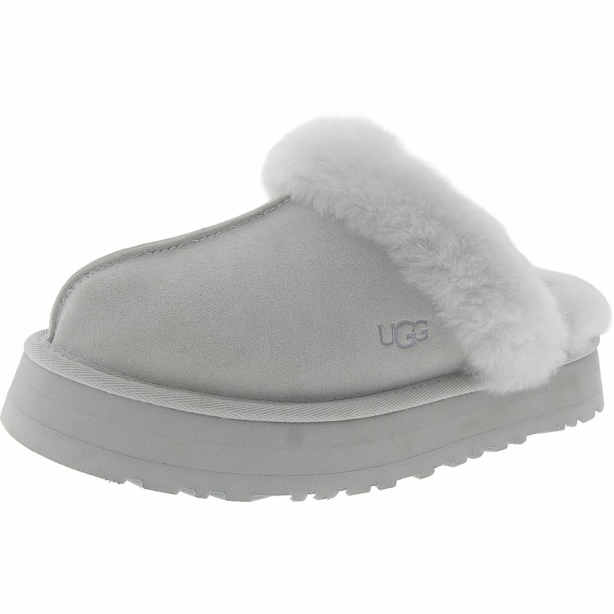 Disquette Womens Suede Slip On Slide Slippers