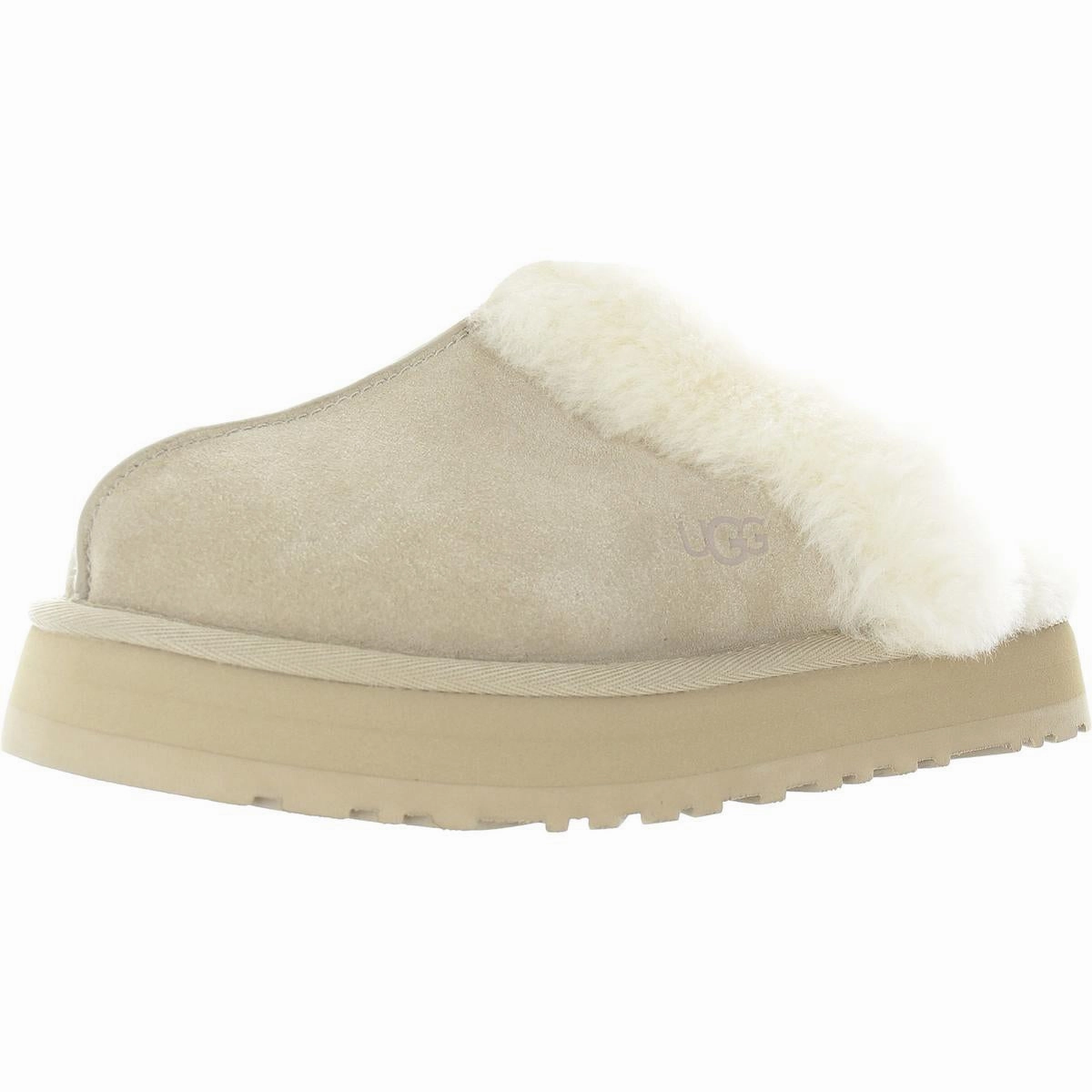 Disquette Womens Suede Slip On Slide Slippers