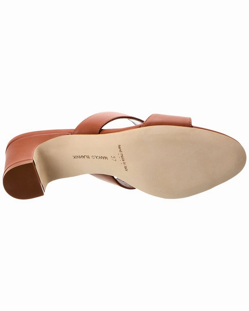 DNU Manolo Blahnik Chus 50 Leather Sandal (Authentic Pre-Owned)
