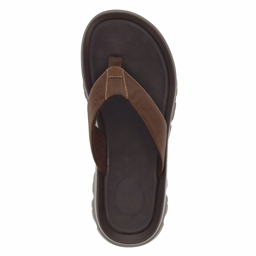 Dockers Mens Luka Synthetic Leather Casual Flip Flop Sandal Shoe
