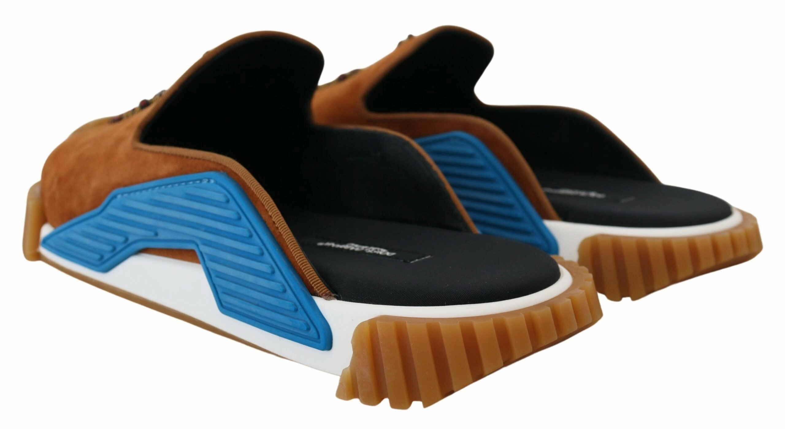 Dolce & Gabbana Beaded Elegance Suede Slides in Men's