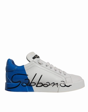 Dolce & Gabbana blue Logo Portofino Sneakers Women's Shoes (Pre-Owned) Light Womens Sneakers clearance