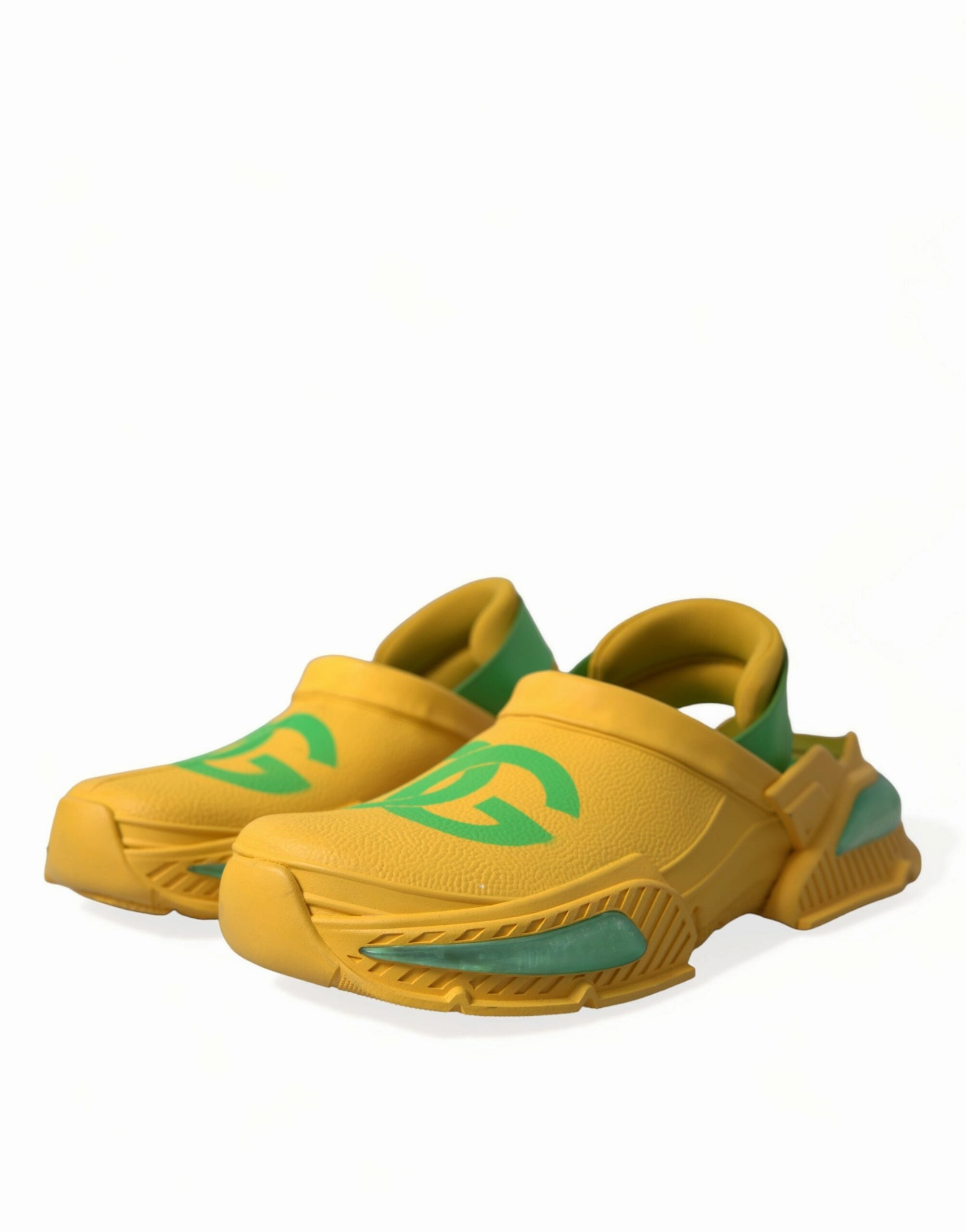 Dolce & Gabbana Chic Rubber Clogs Slippers in Lush Men's Colors
