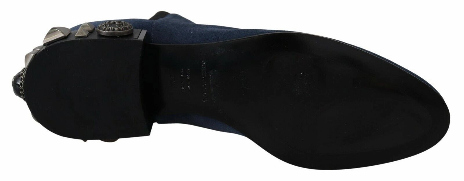 Dolce & Gabbana Chic Suede Mid-Calf Boots with Stud Women's Details